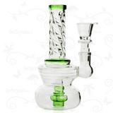 Perky Twister ⋇ 2 Colors ⋇ 6" Colored Ice Glass Bongs