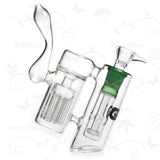 Double Hammer ⋇ Green ⋇ Double Perc Pipe