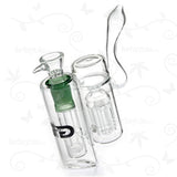 Double Hammer ⋇ Green ⋇ Double Perc Pipe