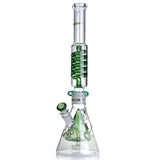 Frosted Showerhead ⋇ 3 Colors ⋇ 18" Floating Perc Glycerin Glass Bongs