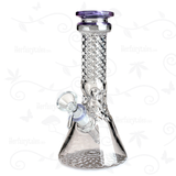 Twisted Diamond ⋇ 4 Colors ⋇ 7" Colored Ice Glass Bongs