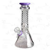 Twisted Diamond ⋇ 4 Colors ⋇ 7" Colored Ice Glass Bongs