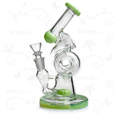 Magnified Microscope ⋇ 3 Colors ⋇ 8" Small Colored Perc Glass Bongs