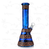 The Bladesmith ⋇ 4 Colored ⋇ 10" Full Colored Copper Ice Glass Bongs