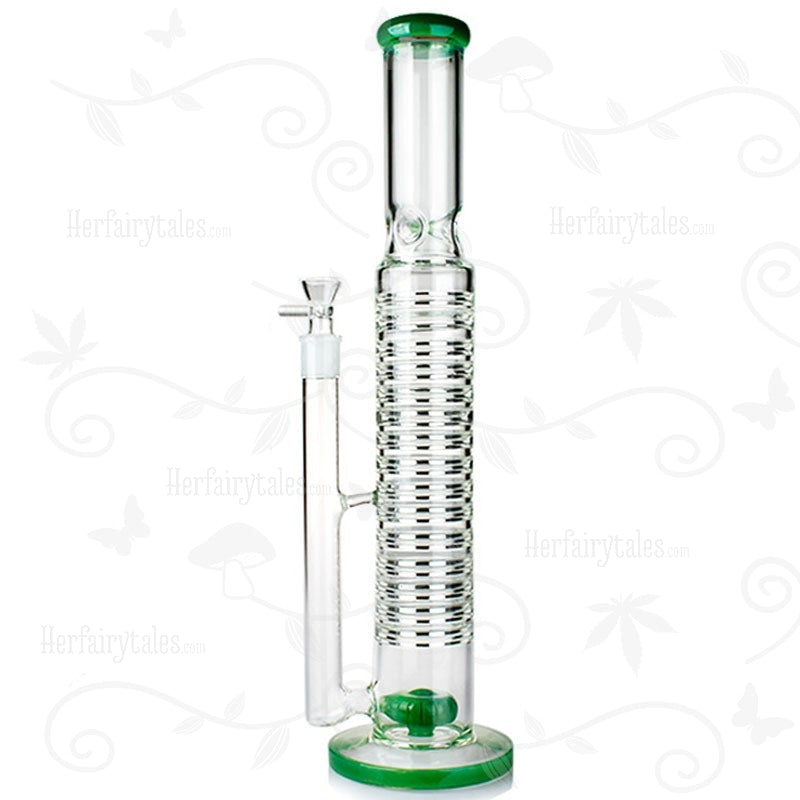 The Expendables ⋇ 4 Colors ⋇ 18" Huge Colored Perc Ice Glass Bongs