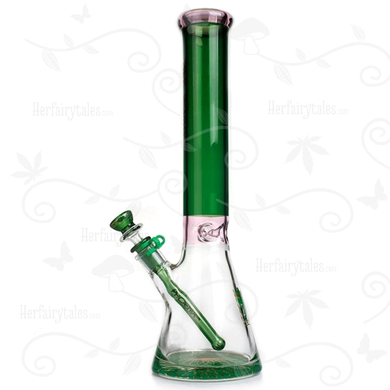The Mad Hitter ⋇ 3 Colors ⋇ 16" Tall Thick Colored Ice Glass Bongs