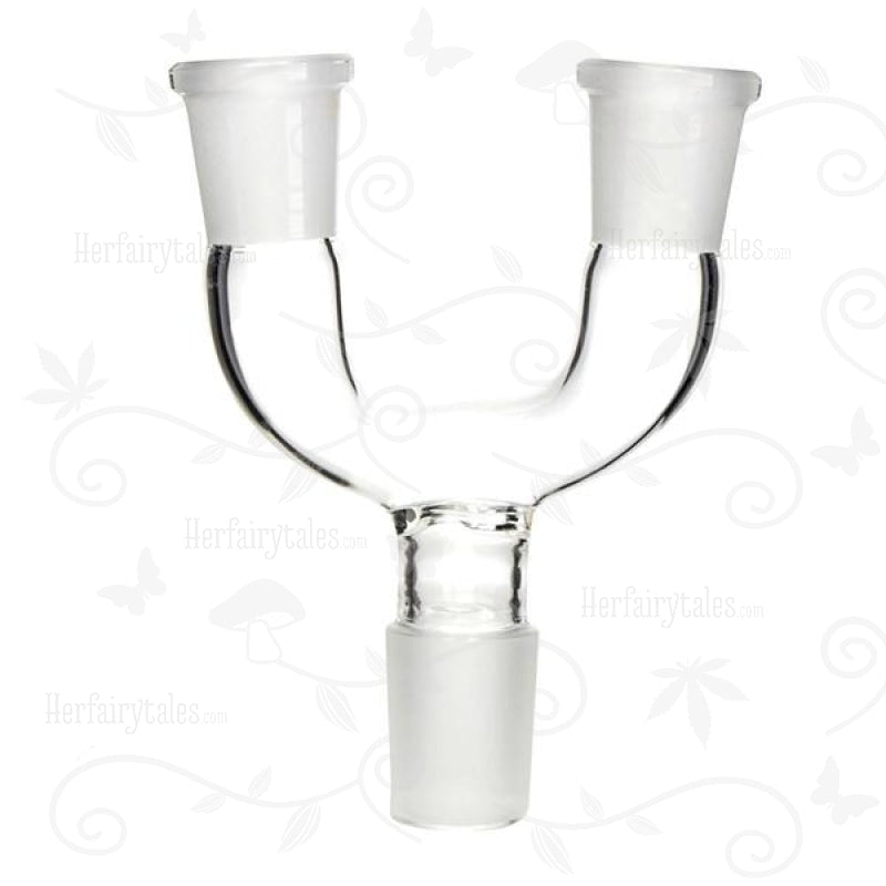 14.4mm Dual Bowl Glass Adapter